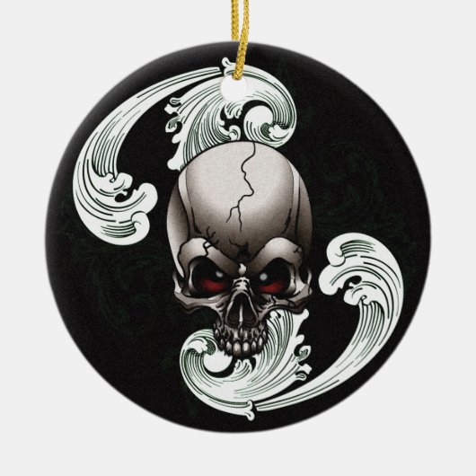 schedel keramisch ornament (Voorkant)