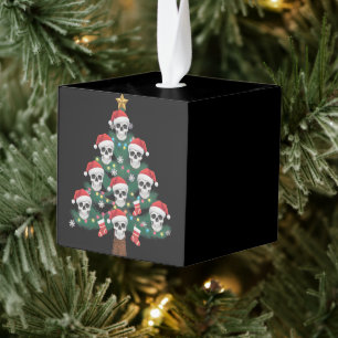Schedel Kerstboom Pyjama Cool Skelet Kerstman Kubus Ornament