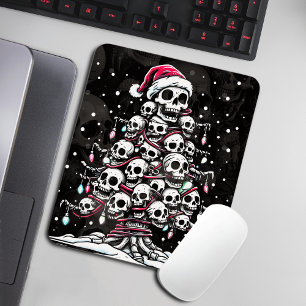 Schedel Kerstboom Pyjama Skelet Kerstman Hoed Muismat