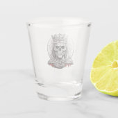 SCHEDEL KONINGIN SHOT GLAS (Achterkant)
