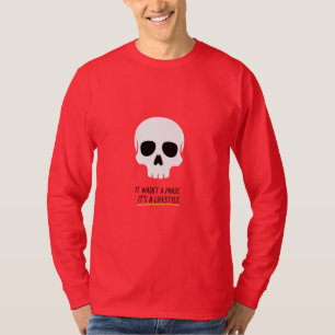 Schedel Kunst: Het was geen fase, het is een leven T-shirt