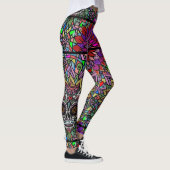 Schedel Kunst Leggings (Rechts)