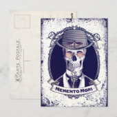  schedel Kunst Memento Mori briefkaart (Voorkant / Achterkant)