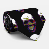 Schedel Kunstwerk Aangepaste Stropdassen (Opgerold)