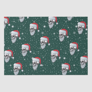 Schedel met Baard Kerst Tissue Papier