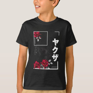 Schedel Met Bloemen - Stedelijk Japans Stijl Desig T-shirt