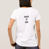 Schedel met boog Halloween T-shirt Creep It Real B (Achterkant)