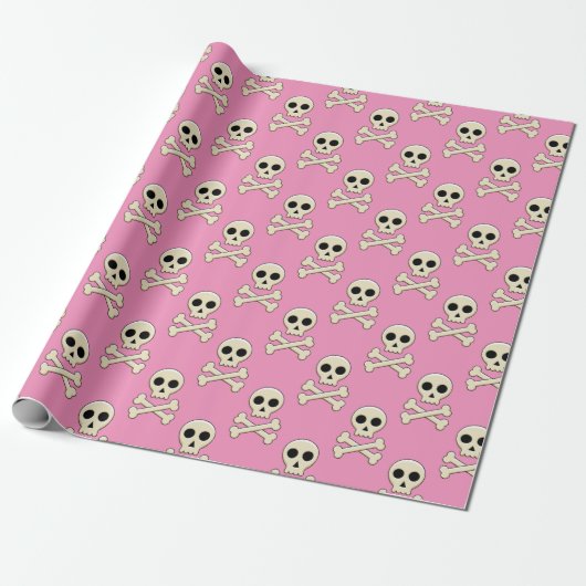 Schedel met Botten Cadeaupapier (Uitgerold)