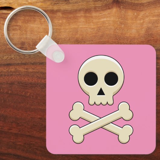 Schedel met Botten Sleutelhanger (Voorkant)