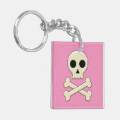 Schedel met Botten Sleutelhanger (Voorkant Links)