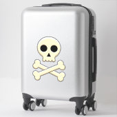 Schedel met Botten Sticker (Koffer)