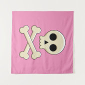 Schedel met Botten Wandkleed (Voorkant (horizontaal))