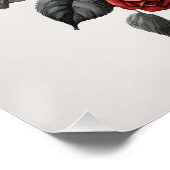 Schedel met bril perfect poster (Hoek)