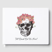 Schedel met klaprozen gastenboek (Voorkant)