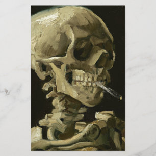 Schedel met sigaret van Van Gogh Briefpapier