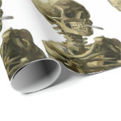 Schedel met sigaret van Van Gogh Cadeaupapier (Rol Hoek)