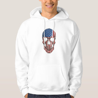 Schedel met Stars and Stripes Motief Hoodie