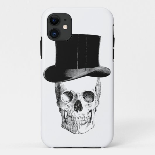 schedel met Tophat Case-Mate iPhone Case (Achterkant)