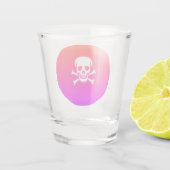 Schedel n Botten neon shot glass Shot Glas (Achterkant)