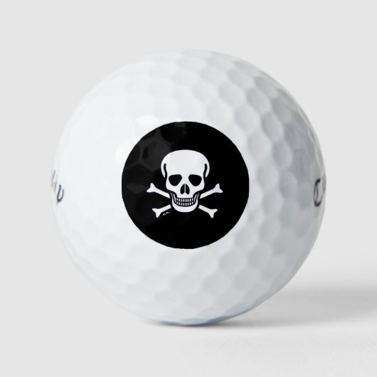 Schedel n Botten zwart Callaway Warbird golfballen (Voorkant)