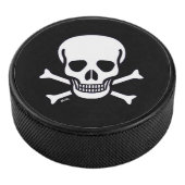 Schedel n Botten zwart hockey puck (3/4)