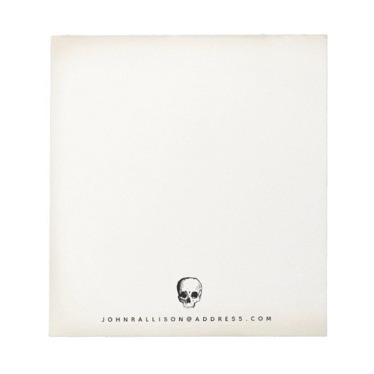  schedel notitieblok (Voorkant)