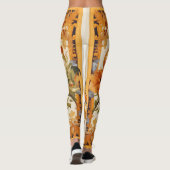 Schedel Oerwoud | Kleurrijk patroon Leggings (Achterkant)