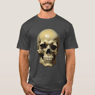 Schedel Olie Schilderij Stijl Schilderij Illustrat T-shirt