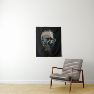 SCHEDEL OOG SKELET HALLOWEEN KAART WANDKLEED