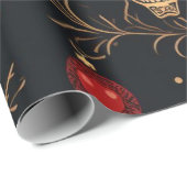 Schedel Ornament inpakpapier (Rol Hoek)