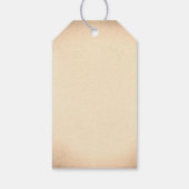 Schedel Paar  Oud Bruiloft Cadeaulabel (Achterkant)