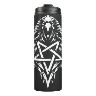 Schedel Pentagram Tribal van BurnsInhell Thermosbeker