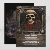 Schedel Pirate Wood Kaart (Voorkant / Achterkant)