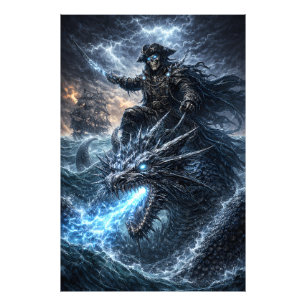 Schedel Piraten Kapitein – Fantomaat Drakenruiter Foto Afdruk