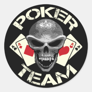 Schedel Poker Sticker