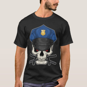 Schedel Politie Politie pet Politie T-shirt