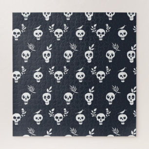 Schedel Polka: Botanisch humoristisch patroon Legpuzzel