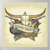  schedel poster (Voorkant)