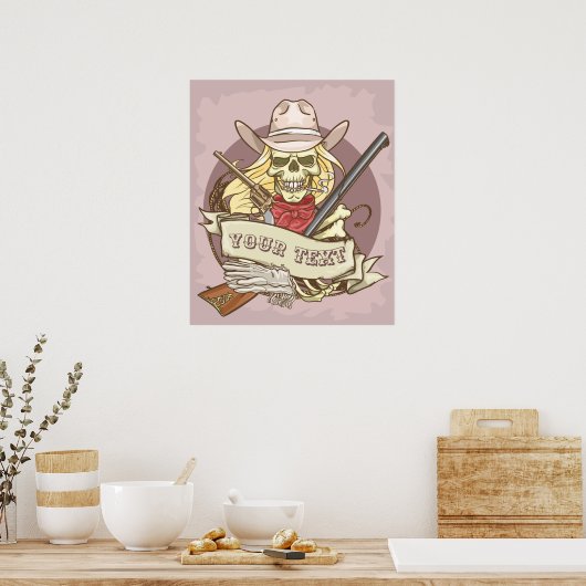 schedel poster (Keuken)