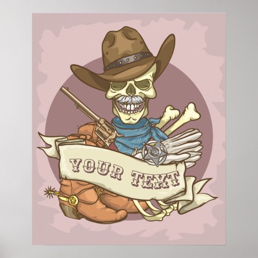  schedel poster (Voorkant)