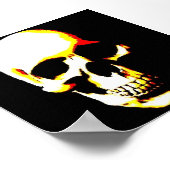 Schedel Poster Print - Fantasy Punk Rock Pop Art (Hoek)