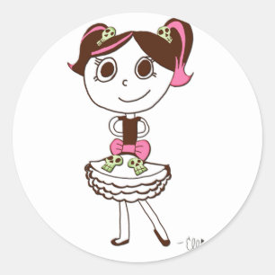 Schedel Princess Stickers