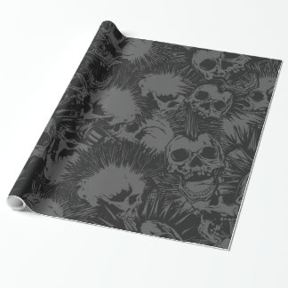 schedel punk cadeaupapier