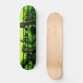  schedel: Ride met Retro Rebel Style Skateboard (Voorkant)