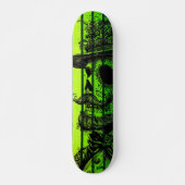  schedel: Ride met Retro Rebel Style Skateboard (Voorkant)