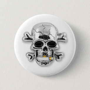 schedel ronde button 5,7 cm
