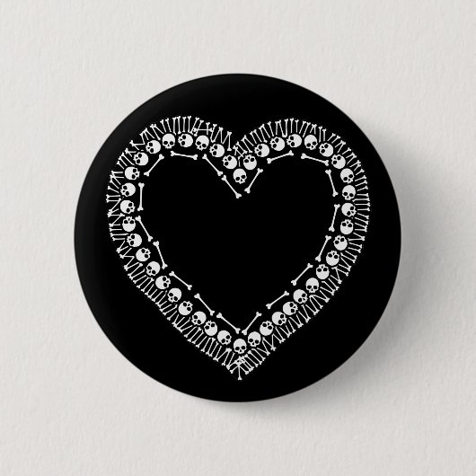 schedel ronde button 5,7 cm (Voorkant)