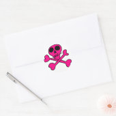 schedel ronde sticker (Envelop)