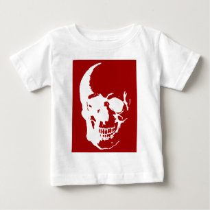 Schedel - Rood & Witte Metaal Fantasy Kunst