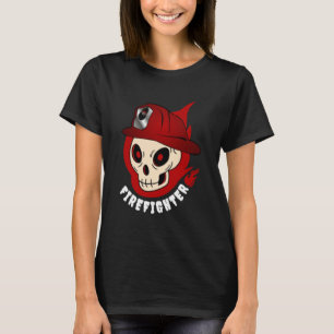 Schedel Rook Vrijwillige Brandweerman Doe Het Voor T-shirt